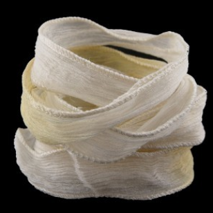 Zijde Wit Naturel 20mm per meter